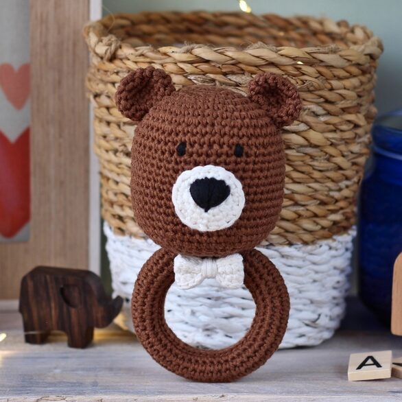 Hochet ours en crochet