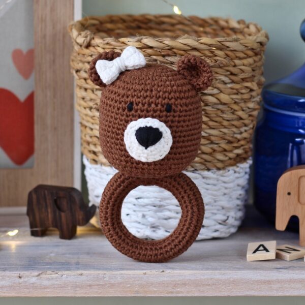 Hochet ours en crochet